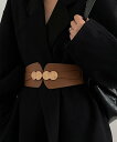 【SALE/30%OFF】miniministore バックルベルト レディース ゴム PU ミニミニストア ファッション雑貨 ベルト ブラウン ブラック