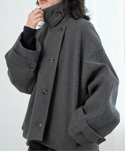 VENCE share style Ladys フェイクモッサスタンドショートジャケット/スタンドカラー/ロングスリーブ ヴァンス エクスチェンジ ジャケット・アウター その他のジャケット・アウター ブラウン ベージュ グレー【送料無料】 VENCE share style Ladys フェイクモッサスタンドショートジャケット/スタンドカラー/ロングスリーブ ヴァンス エクスチェンジ ジャケット・アウター その他のジャケット・アウター ブラウン ベージュ グレー【送料無料】