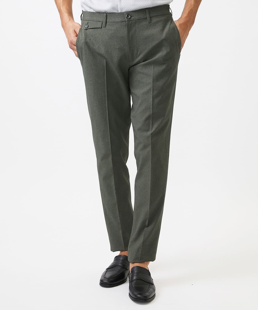 MICHEL KLEIN HOMME 【セットアップ】メッシュスラックスパンツ ミッシェルクランオム パンツ その他のパンツ ブラック カーキグリーン