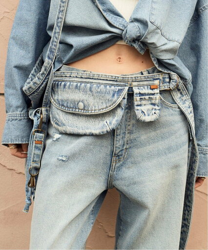 Spick & Span 5 1/2 DENIM TOOLPORCH スピックアンドスパン ファッション雑貨 ベルト ブルー【送料無料】 Spick & Span 5 1/2 DENIM TOOLPORCH スピックアンドスパン ファッション雑貨 ベルト ブルー【送料無料】