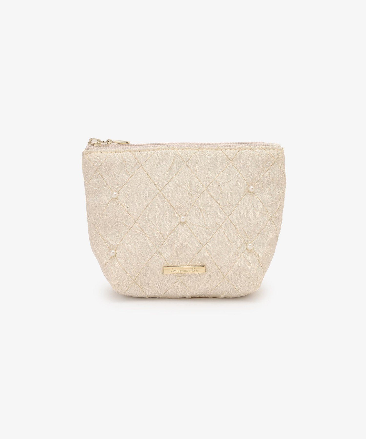 Afternoon Tea LIVING パールドット舟形ティッシュポーチ アフタヌーンティー・リビング 財布・ポーチ・ケース ポーチ ネイビー ホワイト