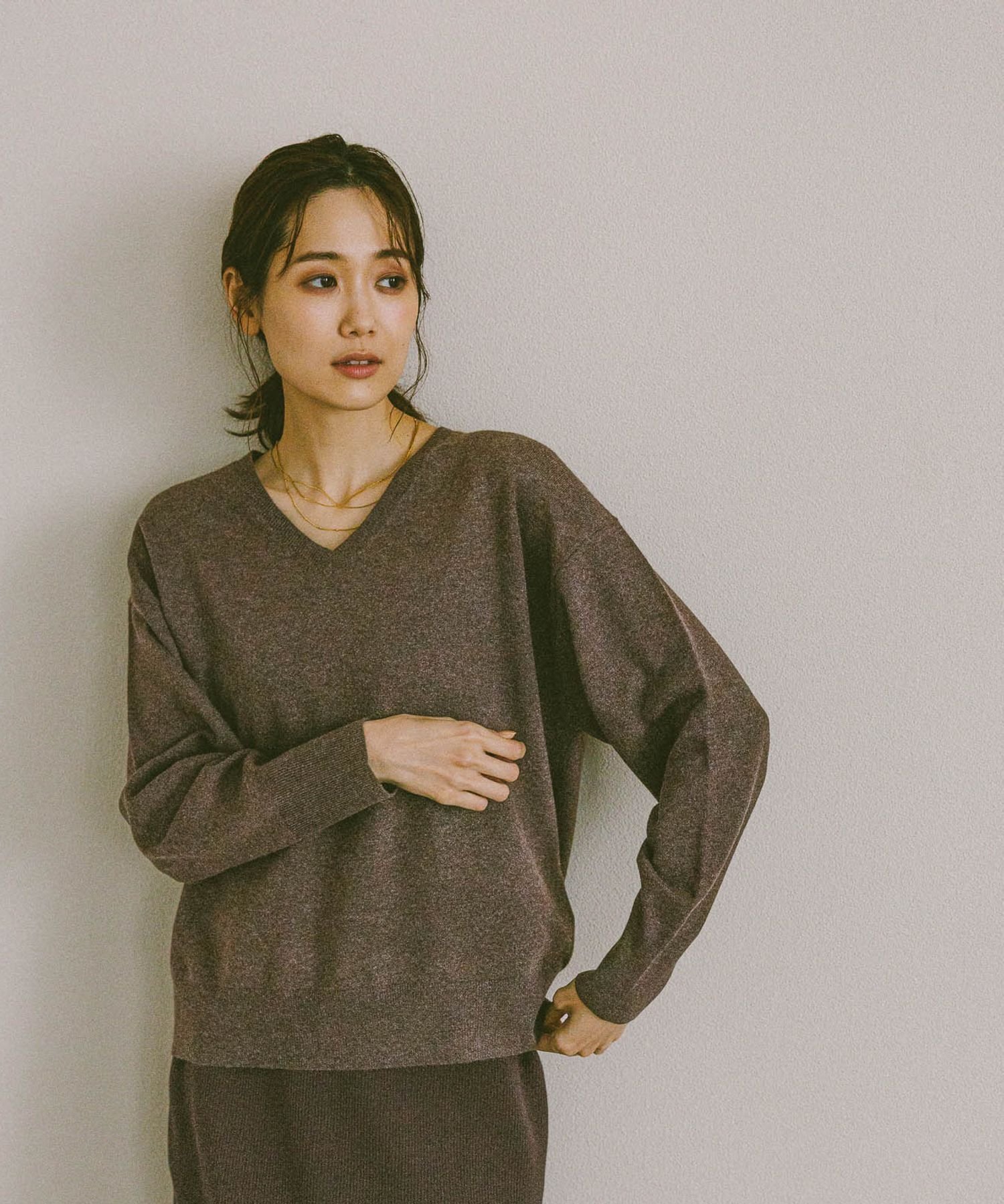 GLOBAL WORK フワフワHugmeVネックプルオーバー/581170 グローバルワーク トップス ニット イエロー ブルー ネイビー レッド【送料無料】のサムネイル