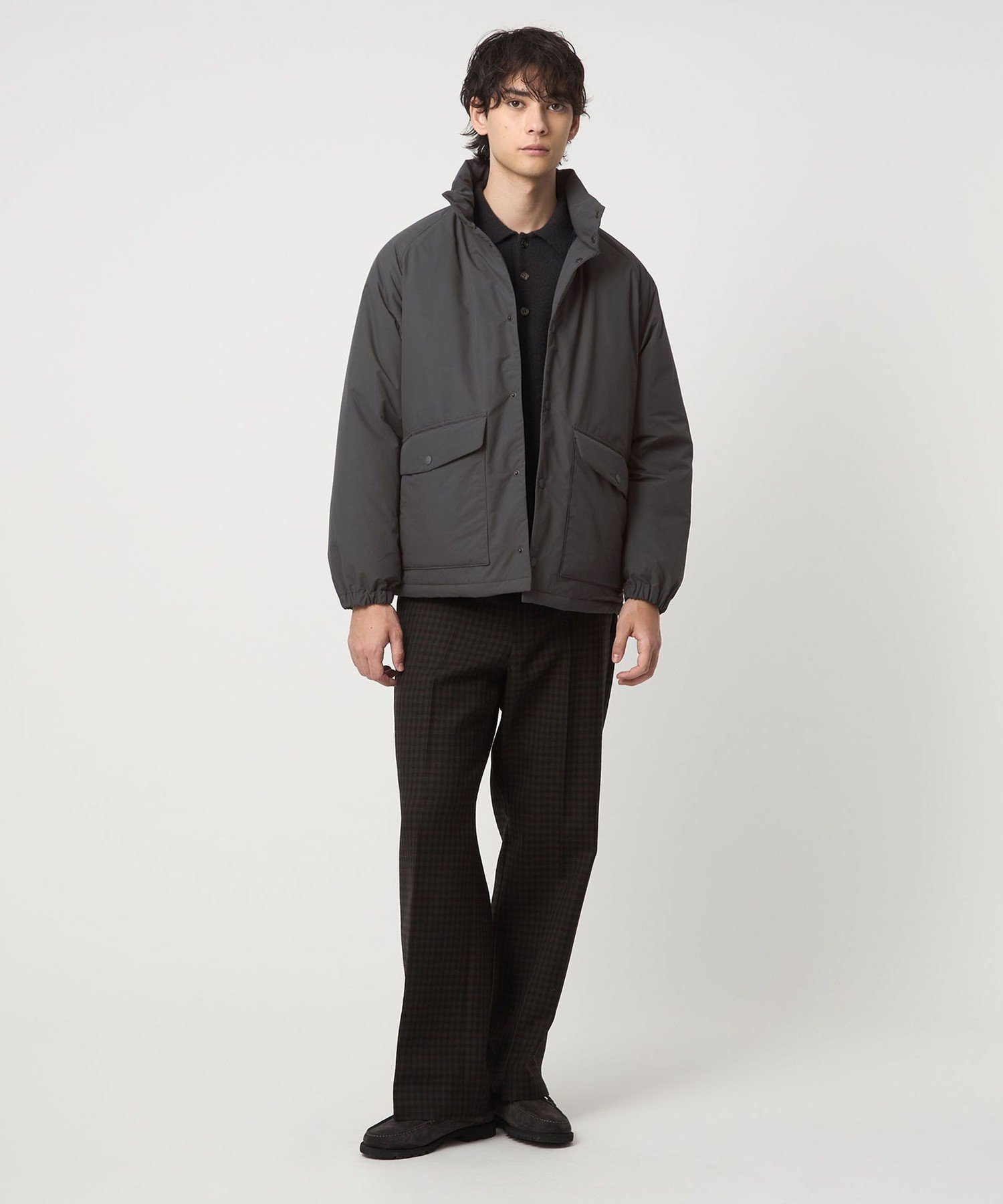 【SALE／35%OFF】UNITED ARROWS ADS ダウンブルゾン 撥水 ユナイテッドアローズ ジャケット・アウター ダウンジャケット・ダウンベスト グレー ブラック【送料無料】