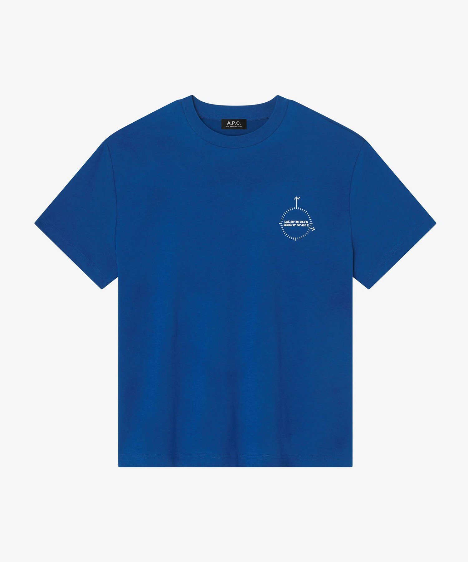 A.P.C. Boussole Tシャツ アー・ぺー・セー トップス カットソー・Tシャツ ホワイト ブルー