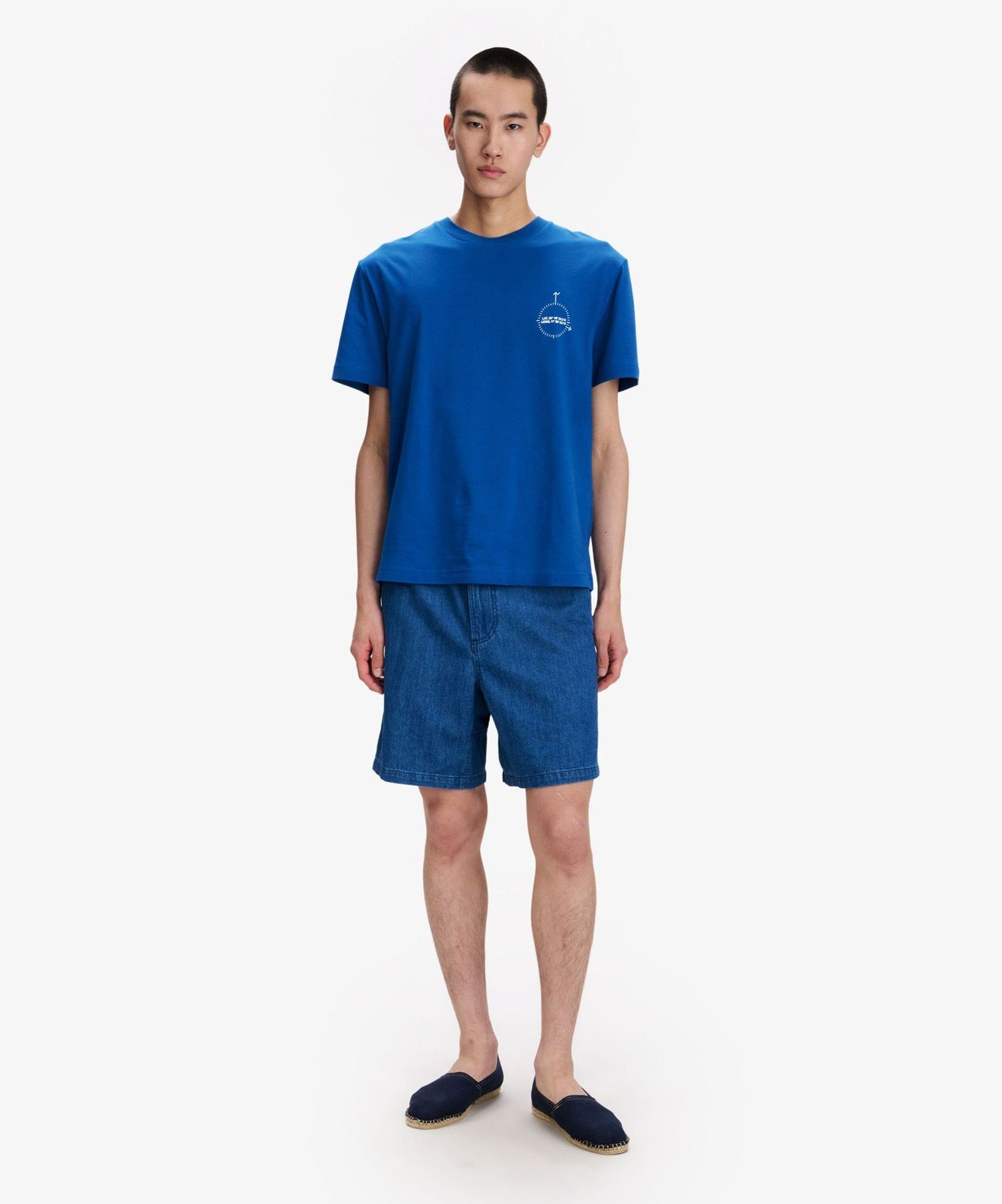 . Boussole Tシャツ アー・ぺー・セー トップス カットソー・Tシャツ ホワイト ブルー