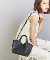 バッグ レディース（10000円程度） BEAUTY&YOUTH UNITED ARROWS フェイクレザーボールチェーン ミニトートバッグ -2WAY- ビューティー＆ユース　ユナイテッドアローズ バッグ トートバッグ ブラック ホワイト シルバー グレー ブラウン イエロー カーキ ブルー ネイビー パープル【送料無料】