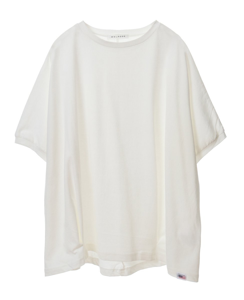 Soffitto 接触冷感裾タックT ソフィット トップス カットソー・Tシャツ ホワイト ベージュ カーキ ブラック