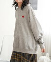 【SALE/17%OFF】VENCE share style Ladys ラメ裏毛ハートスウェット ヴァンス エクスチェンジ トップス その他のトップス ベージ...