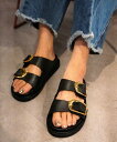 LHP CAMINANDO/カミナンド/BIG DOUBLE BUCKLE SANDAL エルエイチピー シューズ・靴 その他のシューズ・靴 ブラック【送料無料...