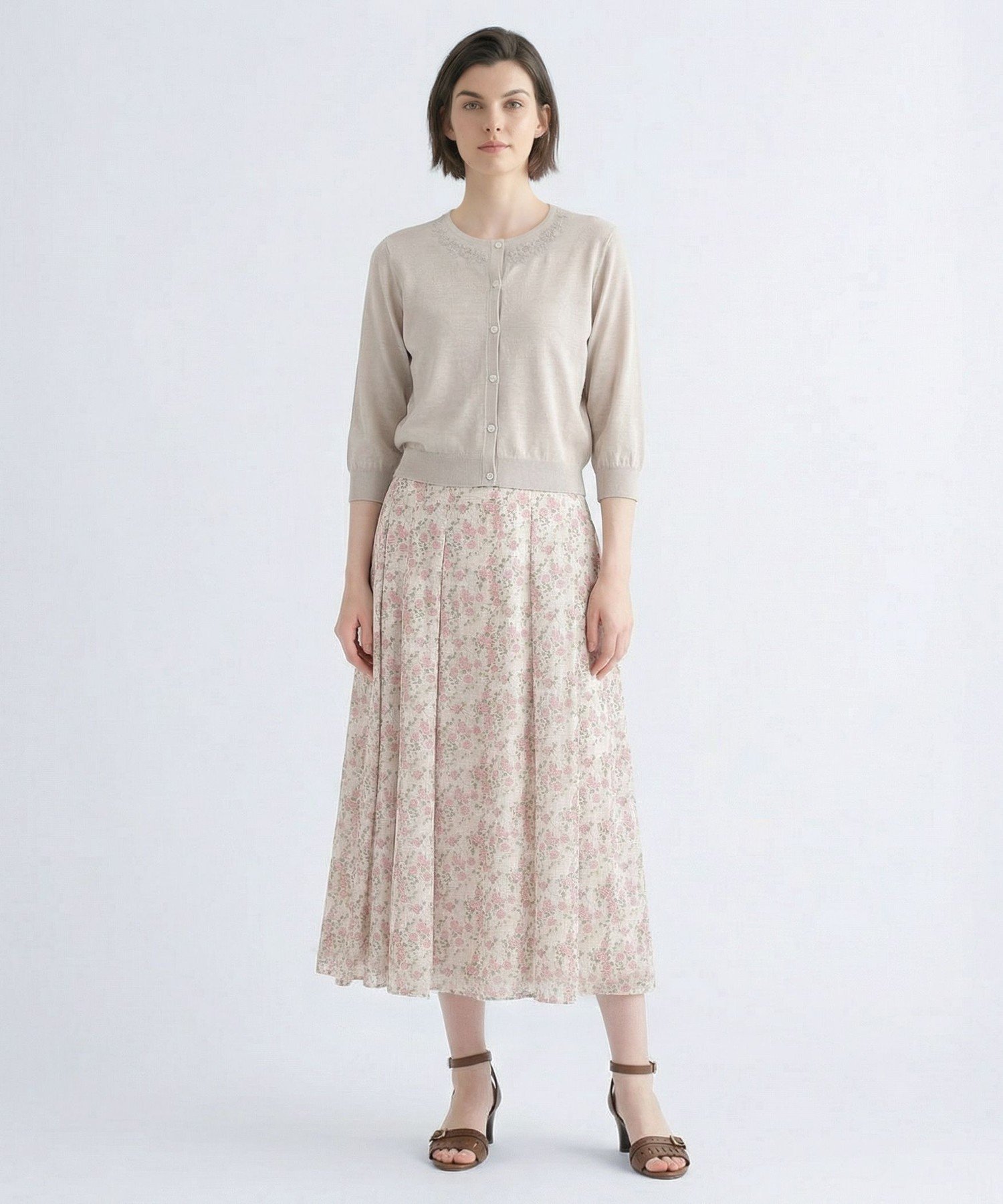 SCAPA Liberty Print ギルドフラワースカート スキャパ スカート その他のスカート ピンク ブルー
