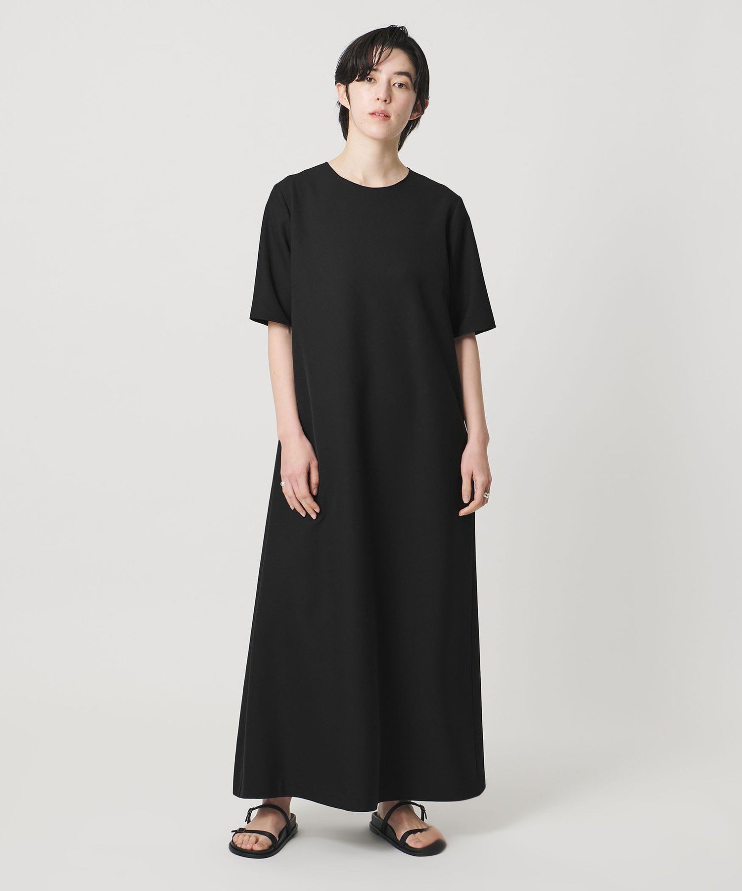MARW UNITED ARROWS ＜MARW UNITED ARROWS＞5分袖 ベーシック ロング ワンピース ビューティー＆ユース　ユナイテッドアローズ ワンピース・ドレス ワンピース ネイビー ブラック グレー【送料無料】 stylife-15634724 Rakuten Fashion サンプル画像2