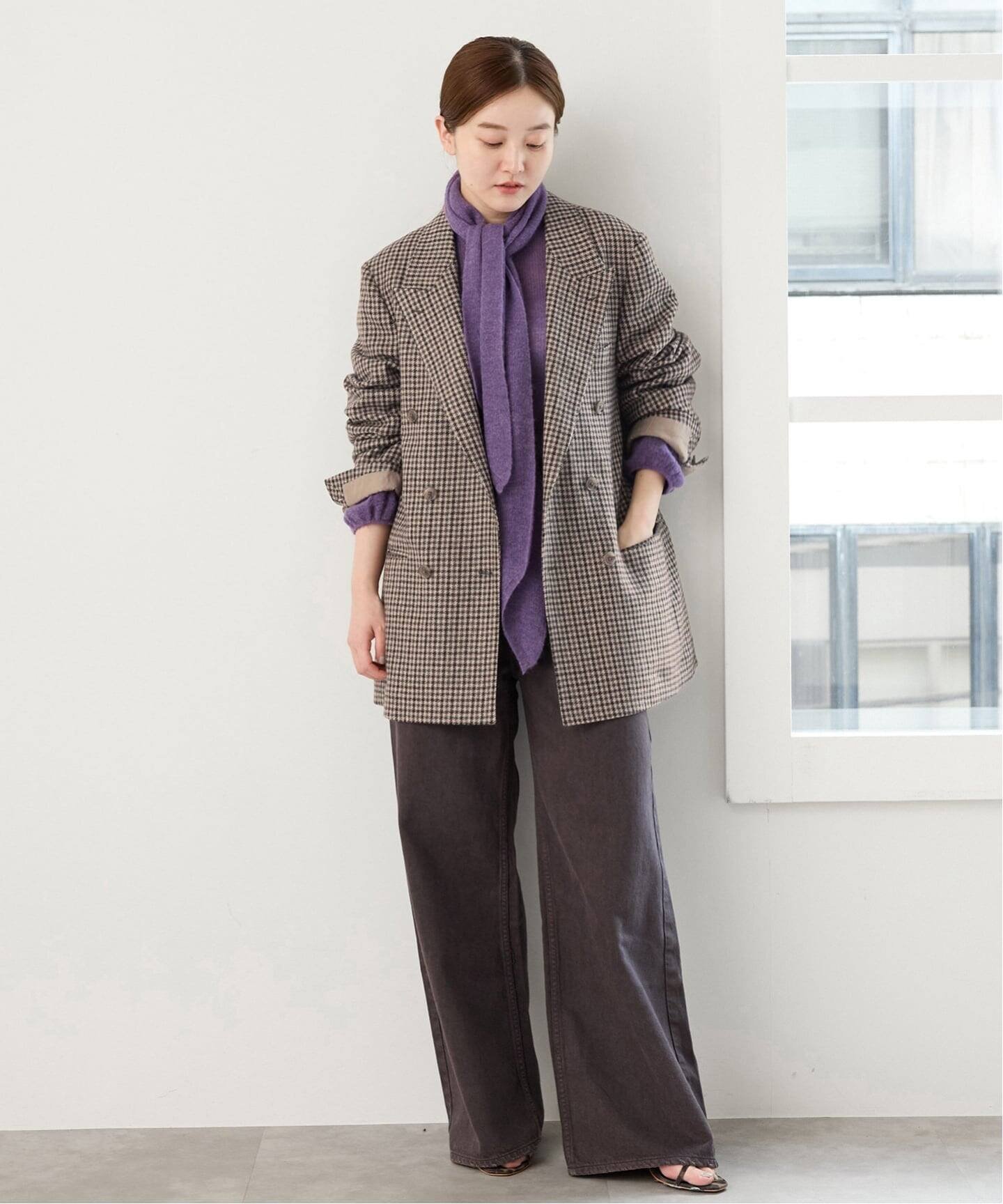 IENA 《予約》COUTURE D'ADAM/クチュールドアダム 別注 Shepherd Check JK 26AW-005 イエナ ジャケット・アウター テーラードジャケット・ブレザー ブラウン
