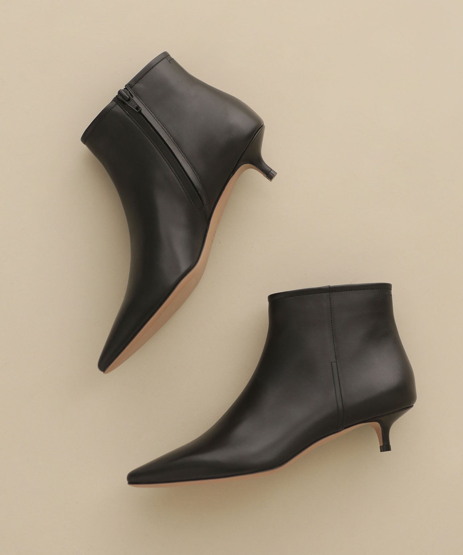 【SALE／40%OFF】PELLICO SOFT POINTED SHORT BOOTS 3.5cm ナノユニバース シューズ ロングブーツ ブラック【送料無料】