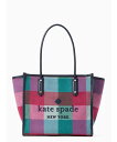 ケイトスペード トートバッグ レディース 【SALE／65%OFF】kate spade new york エラ フェスティブ チェック ファブリック トート ケイトスペードニューヨーク バッグ トートバッグ【送料無料】