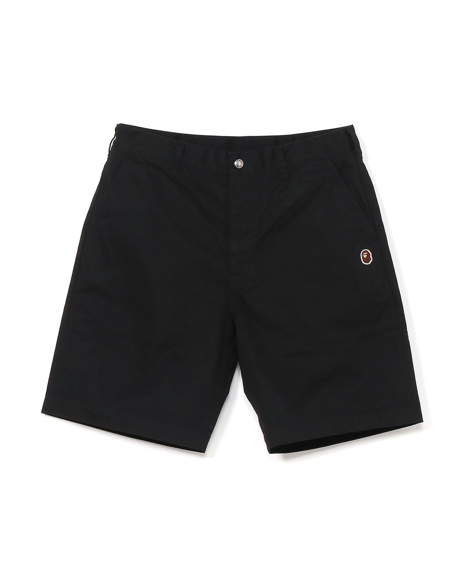 A BATHING APE APE HEAD ONE POINT CHINO SHORTS ア ベイシング エイプ パンツ その他のパンツ ブラック【送料無料】