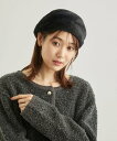 【SALE/50%OFF】ROPE' PICNIC PASSAGE シャギーベレー帽 ロペピクニック 帽子 ハンチング・ベレー帽 ホワイト ブラック グレー