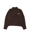 atmos pink atmos pink ハイネック ニット トップス BROWN アトモスピンク トップス ニット ブラウン【送料無料】