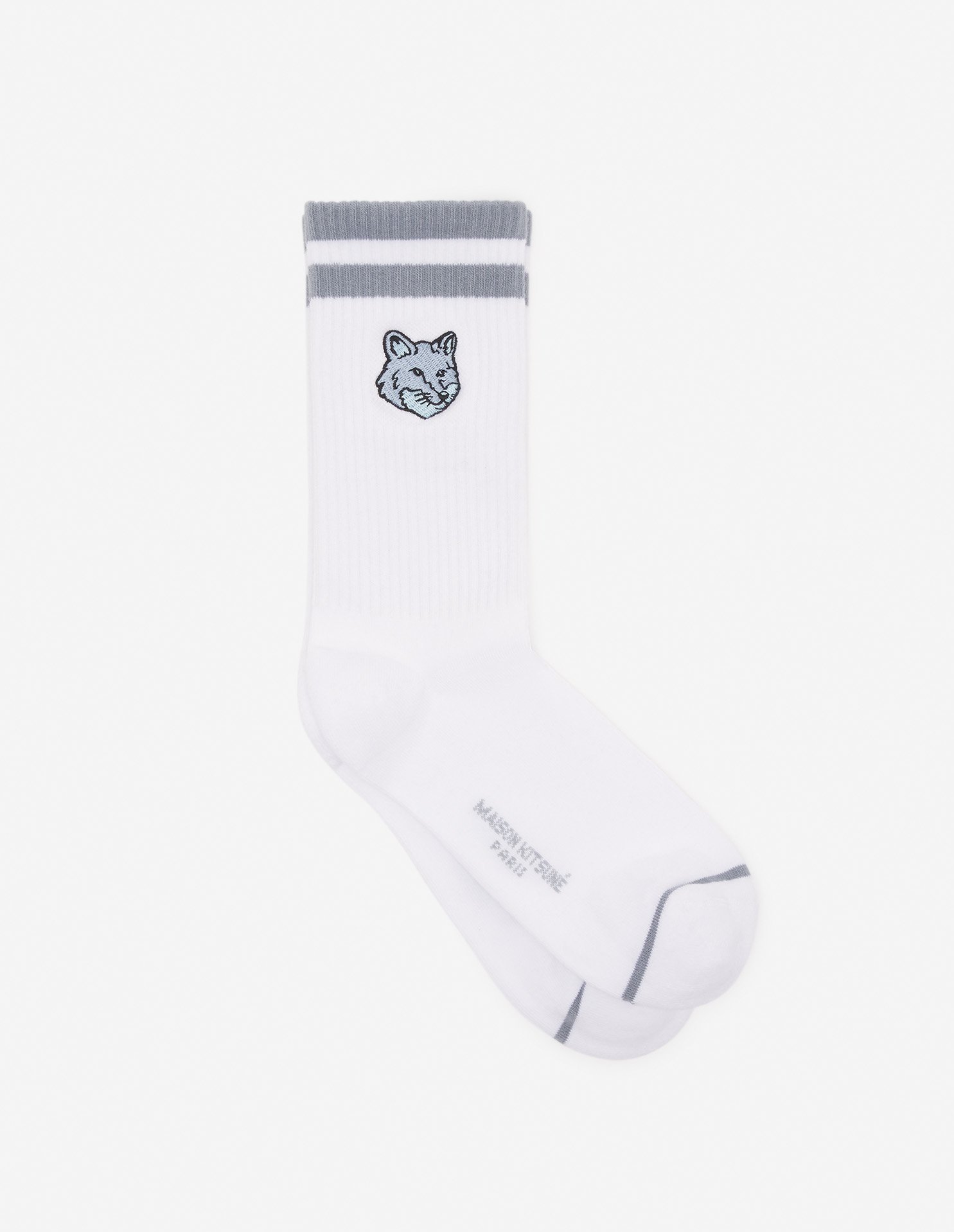 Maison Kitsune MAISON KITSUNE/(M)BOLD FOX HEAD SPORTY SOCKS メゾン キツネ 靴下・レッグウェア 靴下 グレー