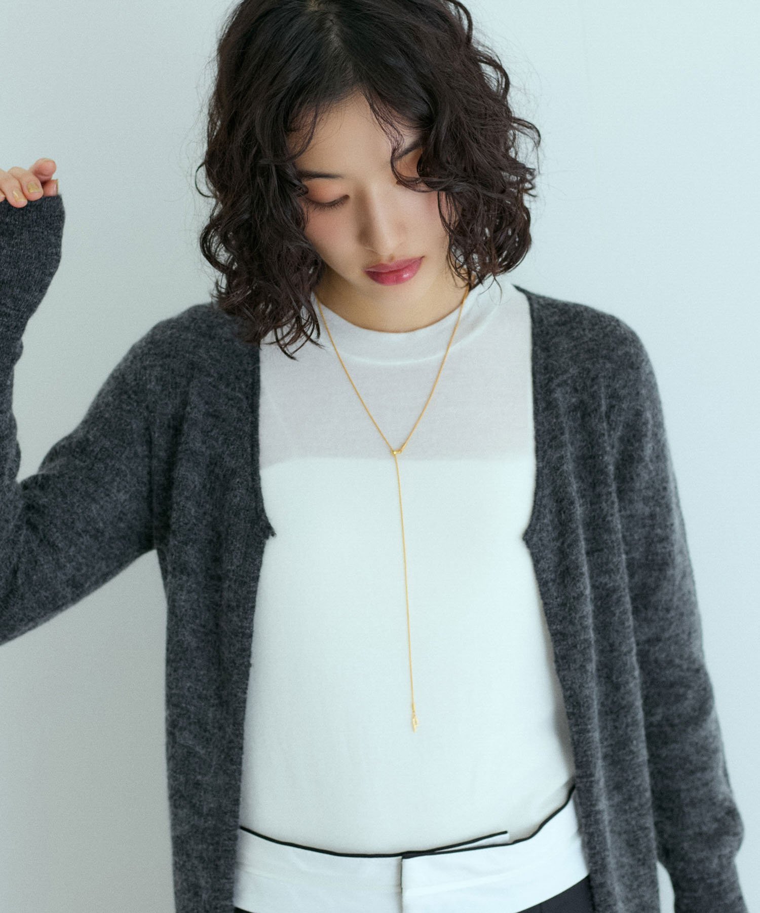 ADAM ET ROPE' FEMME LES BIJOUX スライドボールチェーンネックレス アダムエロペ アクセサリー・腕時計 ネックレス ゴールド シルバー【送料無料】