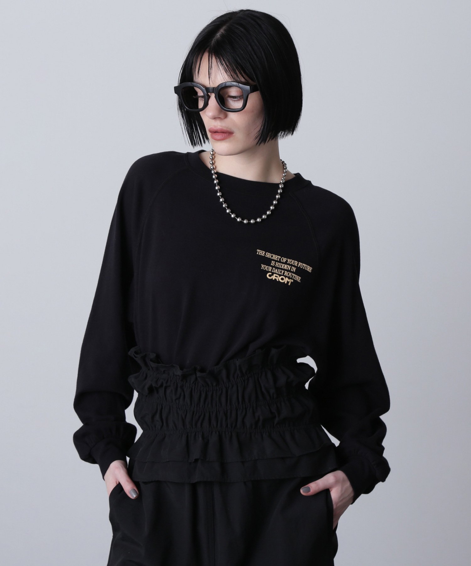 【SALE/30%OFF】CREOLME CREOLME/LOGO SWEAT SHIRT ローズバッド トップス スウェット・トレーナー ブルー パープル ブラック【送料無料】