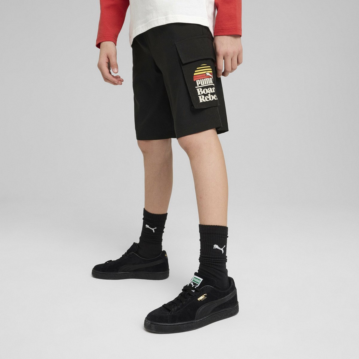 【SALE／30%OFF】PUMA ボーイズ ミッド 90S カーゴ チノ ショーツ B 120-1