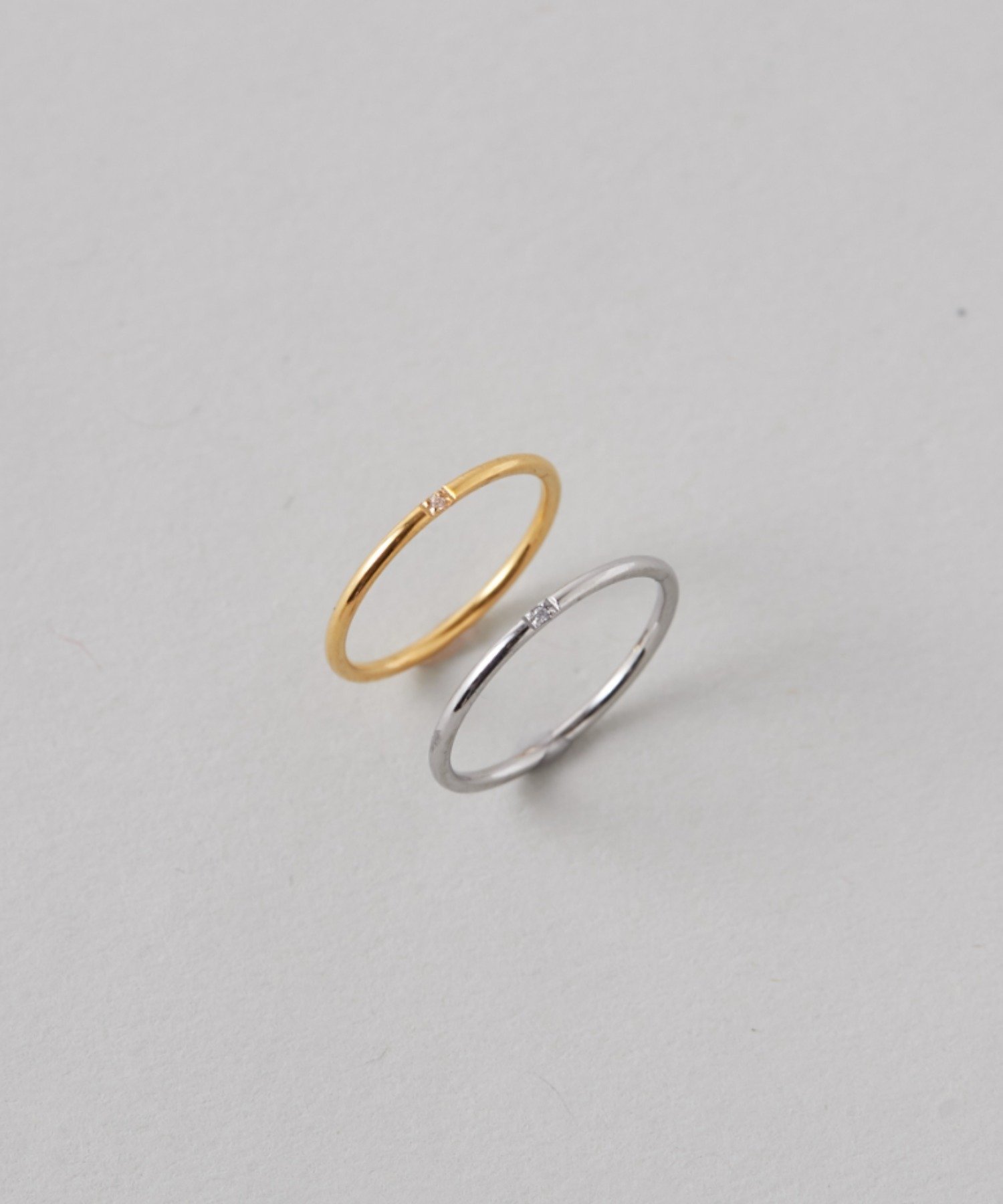【SALE／43%OFF】ciite' 【 金属アレルギー対応 】 シンプルビジューリング サージ...