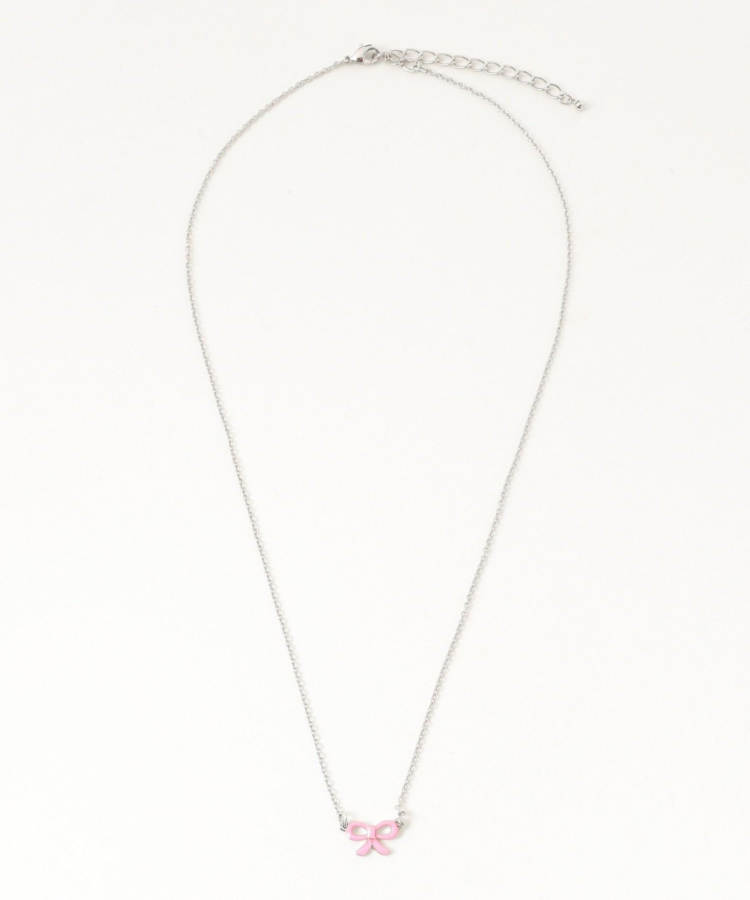 【SALE／50%OFF】Ray BEAMS プチ エポ リボン ネックレス ビームス ウイメン アクセサリー・腕時計 ネックレス レッド ピンク