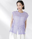 【SALE/30%OFF】NANO universe 前後2wayドロストデザインシアーニット ナノユニバース トップス ニット ブラック グレー パープル【送料無料】