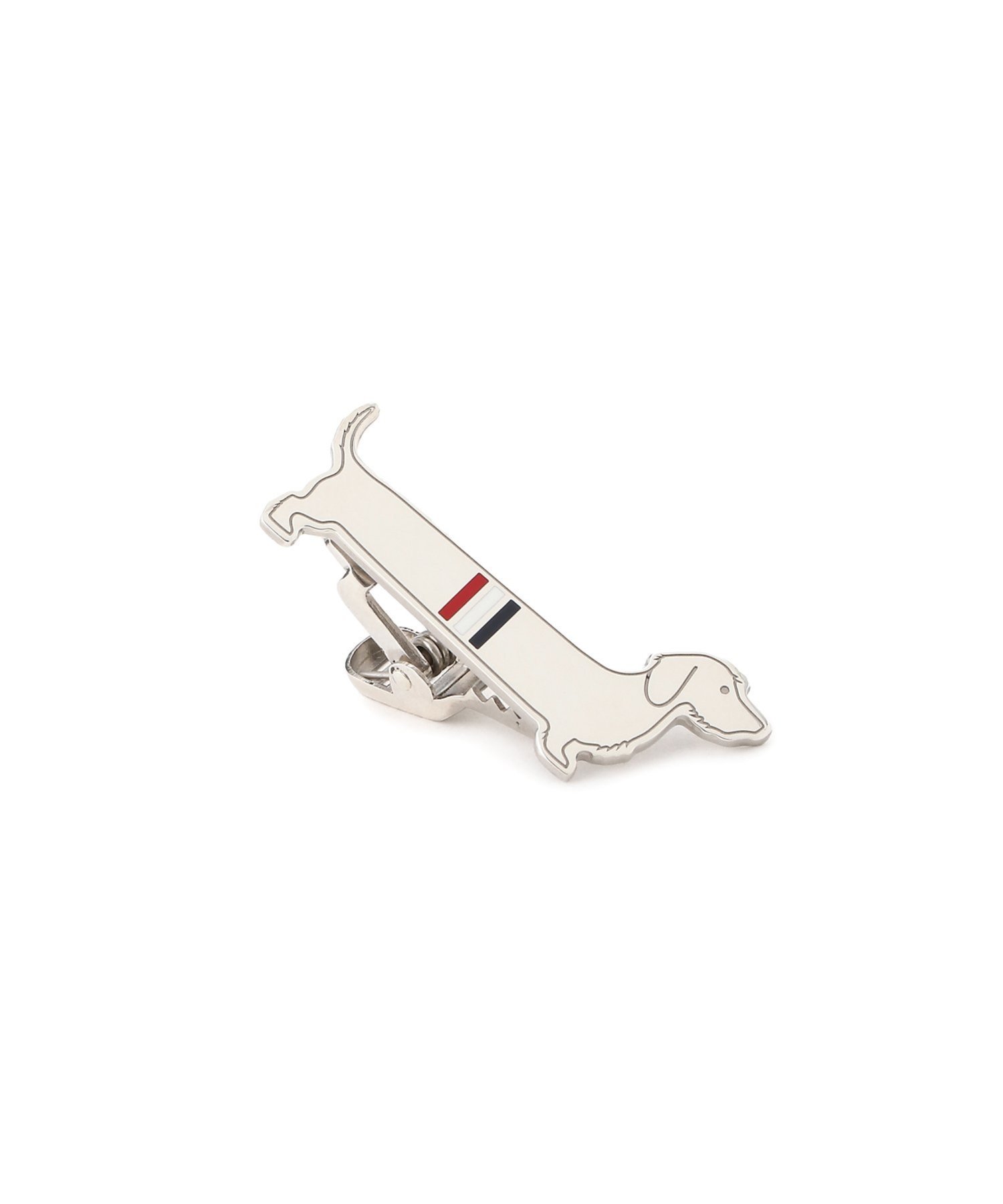 THOM BROWNE LIMOUSINE HECTOR TIE BAR W/ RWB ENAMEL トムブラウン スーツ・フォーマル スーツ系小物 シルバー【送料無料】