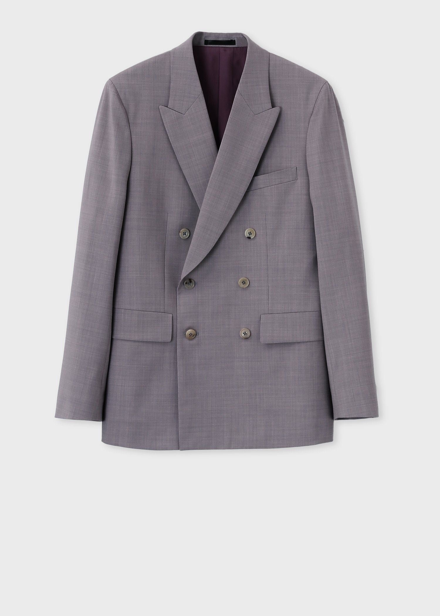 【SALE／30%OFF】Paul Smith ソリッドカラー ダブルブレスト ジャケット ポール・スミス ジャケット・アウター テーラードジャケット・ブレザー ピンク ブルー【送料無料】