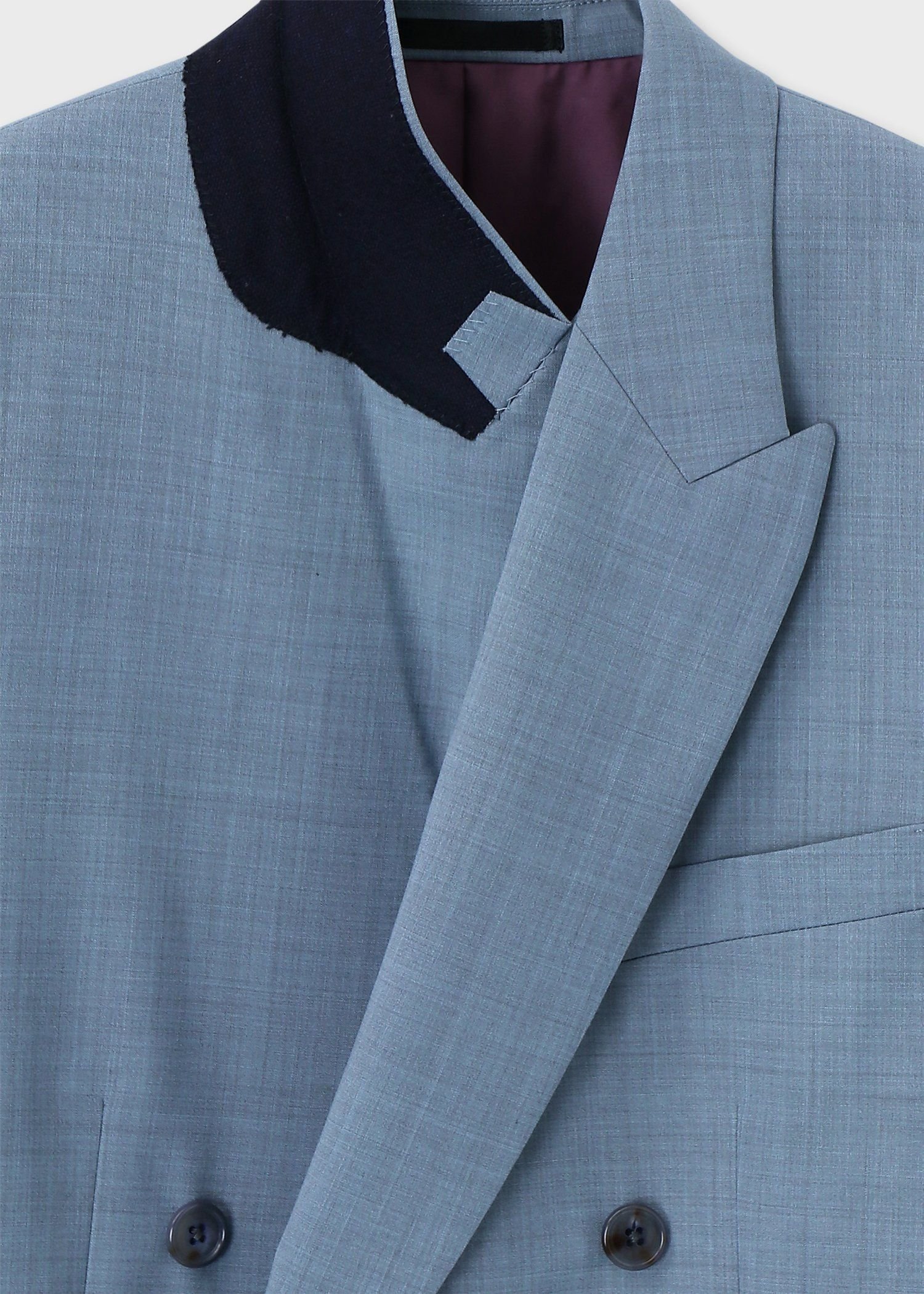 【SALE／30%OFF】Paul Smith ソリッドカラー ダブルブレスト ジャケット ポール・スミス ジャケット・アウター テーラードジャケット・ブレザー ピンク ブルー【送料無料】