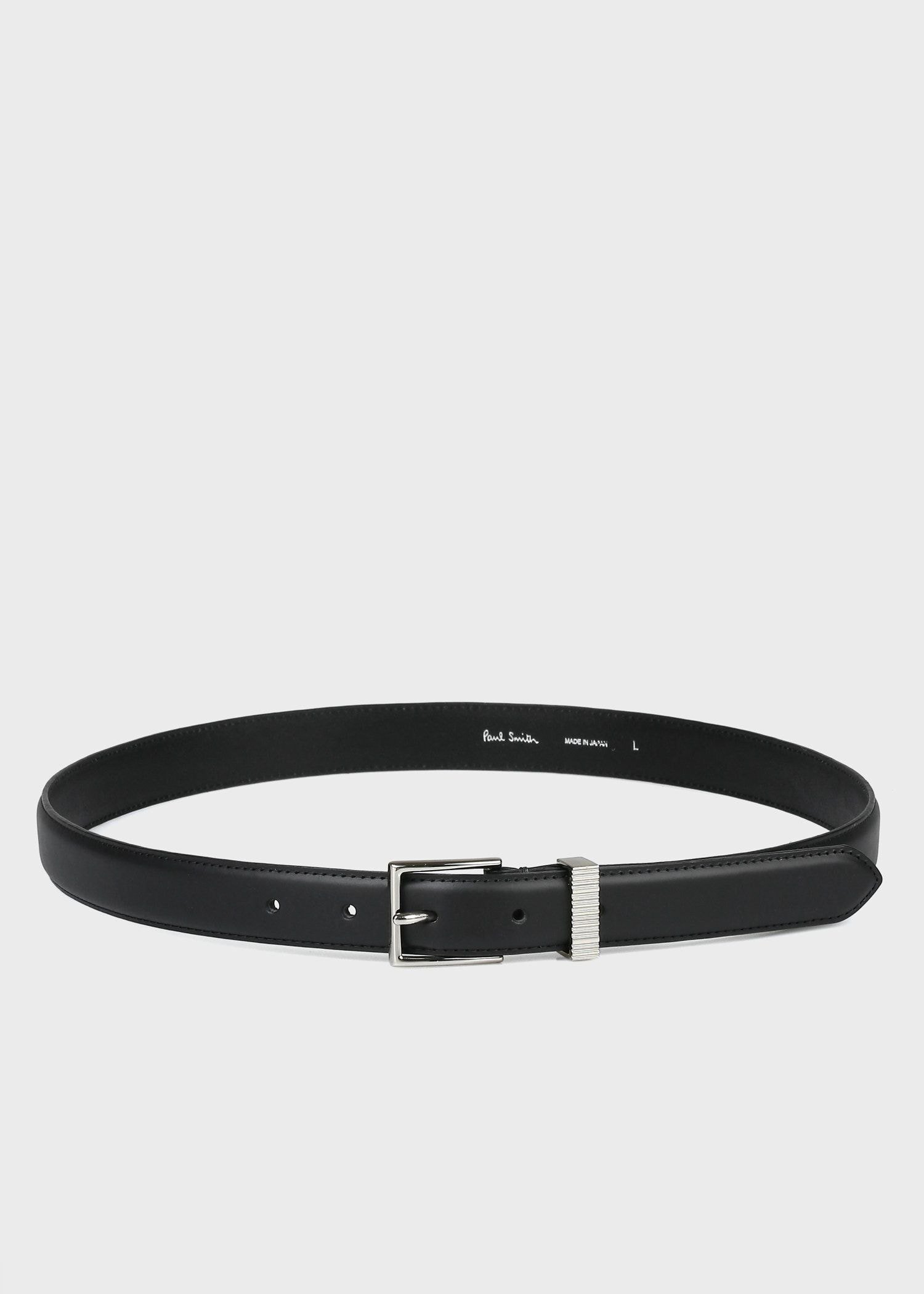 Paul Smith シャドーエンボスストライプループ ベルト ポール・スミス ファッション雑貨 ベルト ブラック【送料無料】