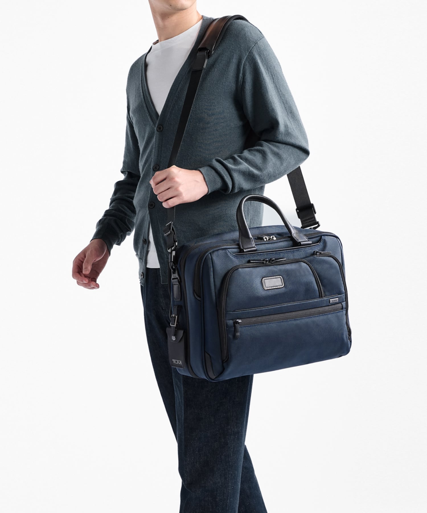 TUMI 【公式】5年保証 ALPHA 15インチ・エクスパンダブル・ブリーフケース A4 トゥミ バッグ ビジネスバッグ・ブリーフケース ネイビー【送料無料】