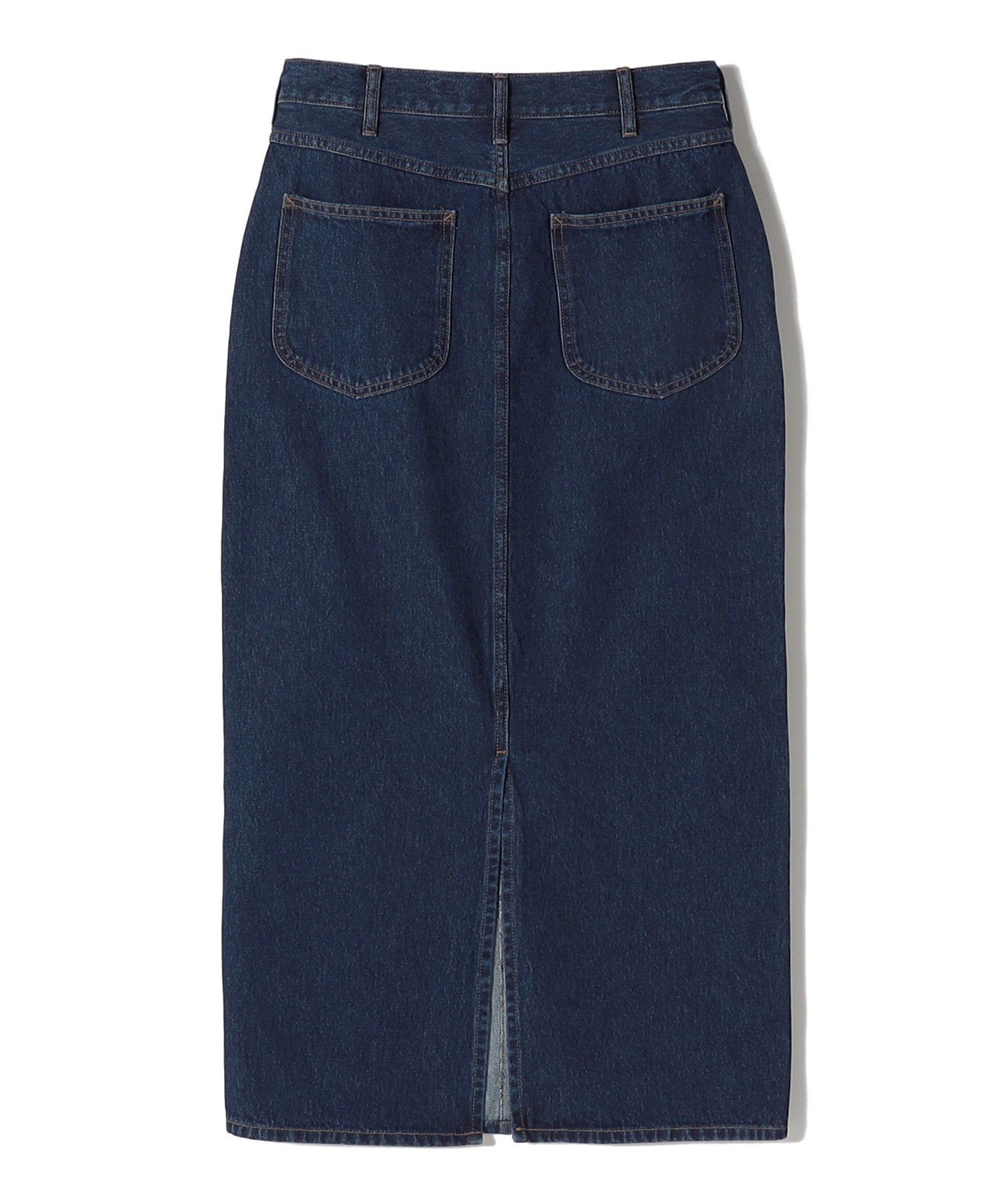 SHIPS WOMEN SHIPS Primary Navy Label:ワンウォッシュ 5ポケット デニム スカート シップス スカート ロング・マキシスカート ネイビー【送料無料】