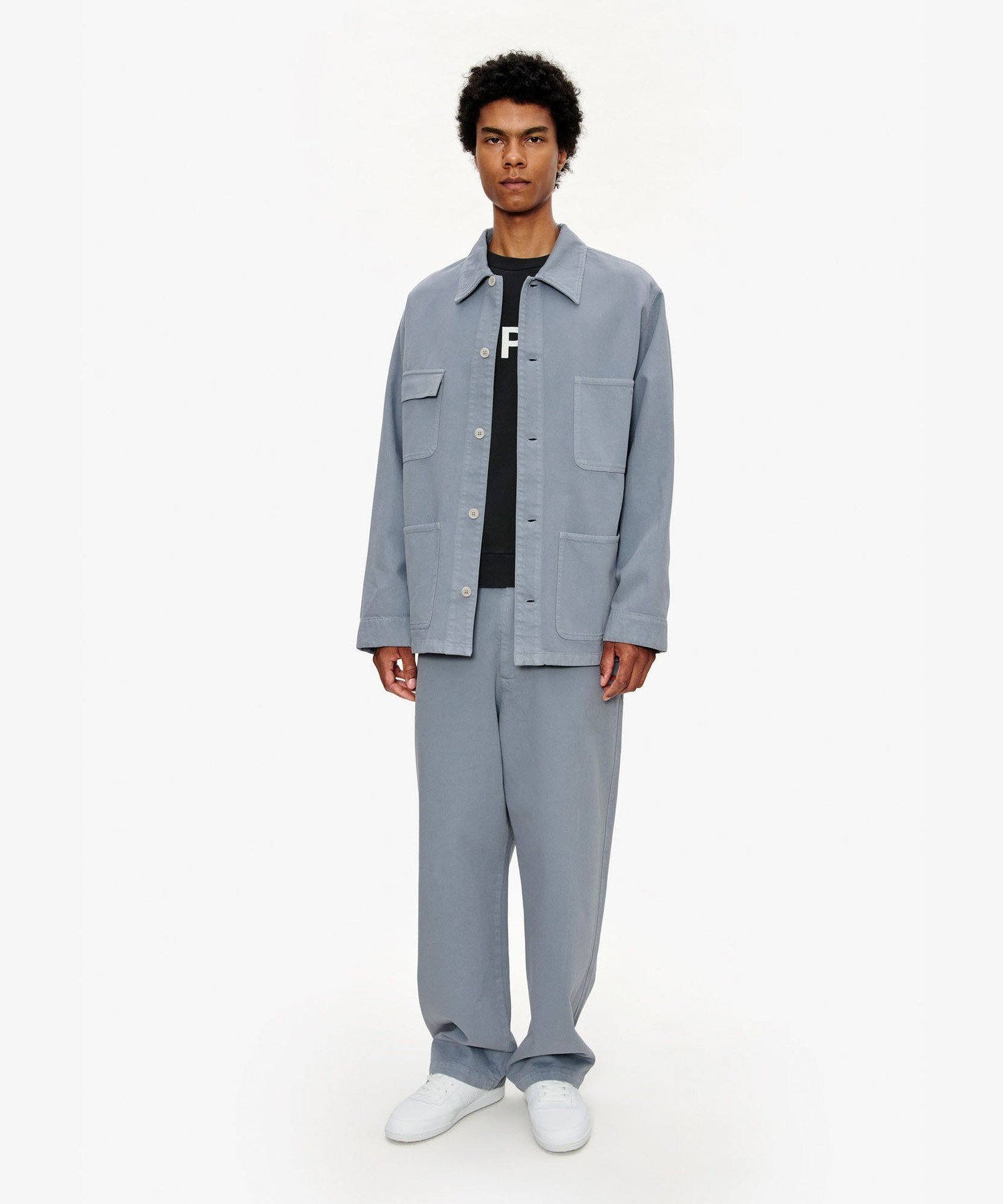 A.P.C. ルーズフィットオーバーシャツジャケット アー・ぺー・セー ジャケット・アウター テーラードジャケット・ブレザー ブルー【送料無料】