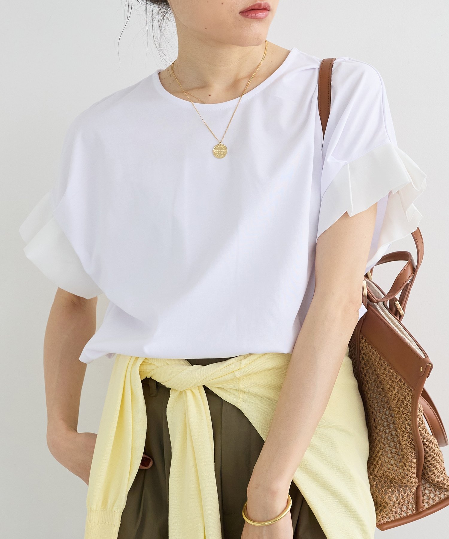 【SALE／25%OFF】le.coeur blanc ドライコットンタックスリーブプルオーバー ルク...