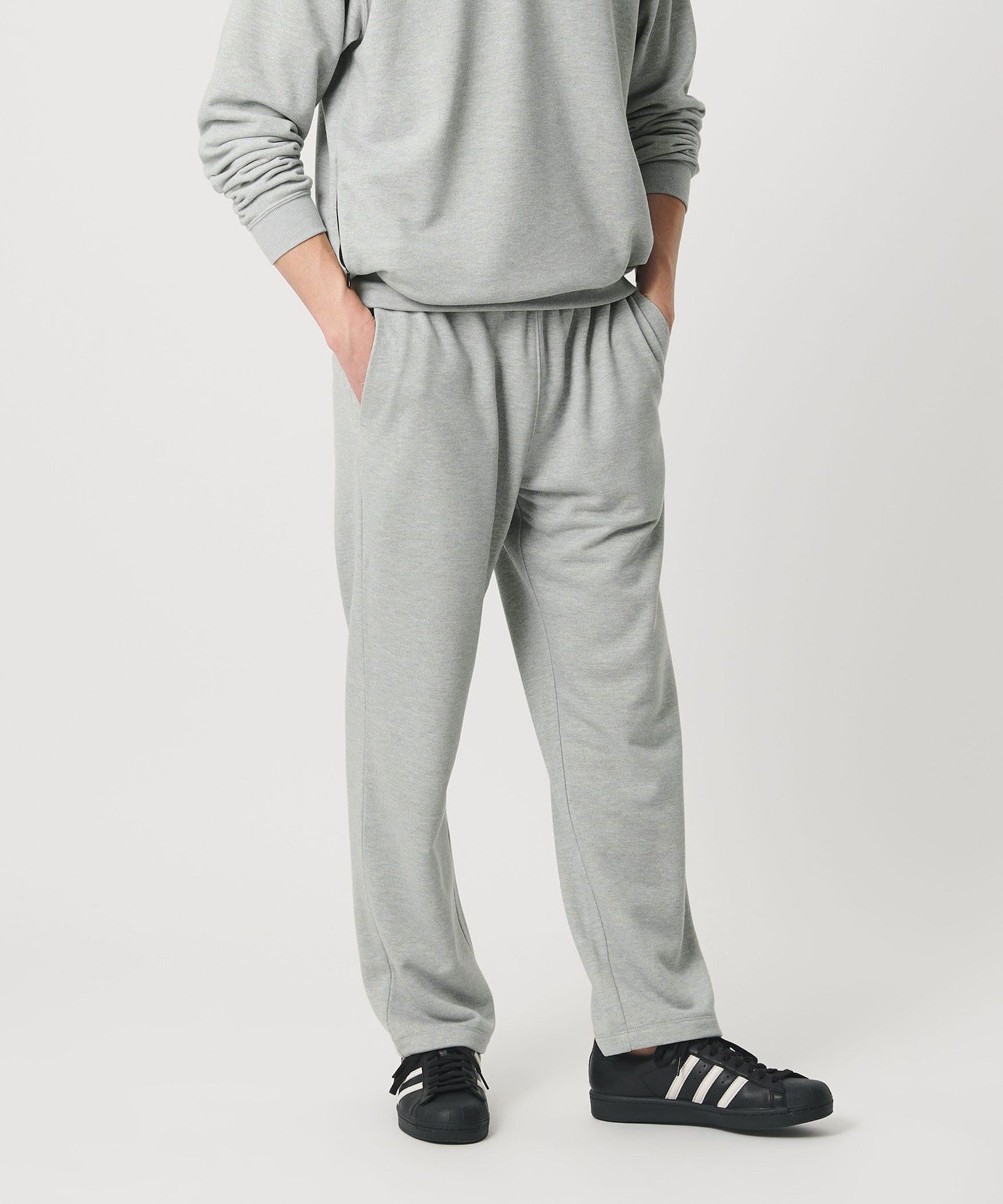 【WEB限定 WARDROBE SMART】エアロノット スウェットパンツ/セットアップ対応【吸水速乾・UVカット】 ビューティー＆ユース ユナイテッドアローズ パンツ その他のパンツ ブラック グレー