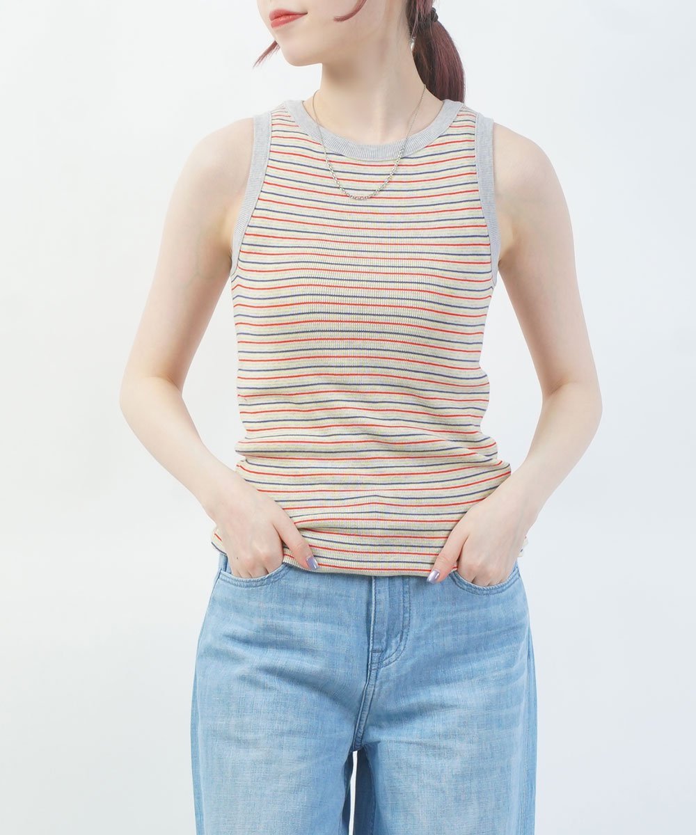 RYE TENDER ライテンダー PEBBLE TANK ぺブル ブルーコムブルー トップス ノースリーブ・タンクトップ グレー イエロー