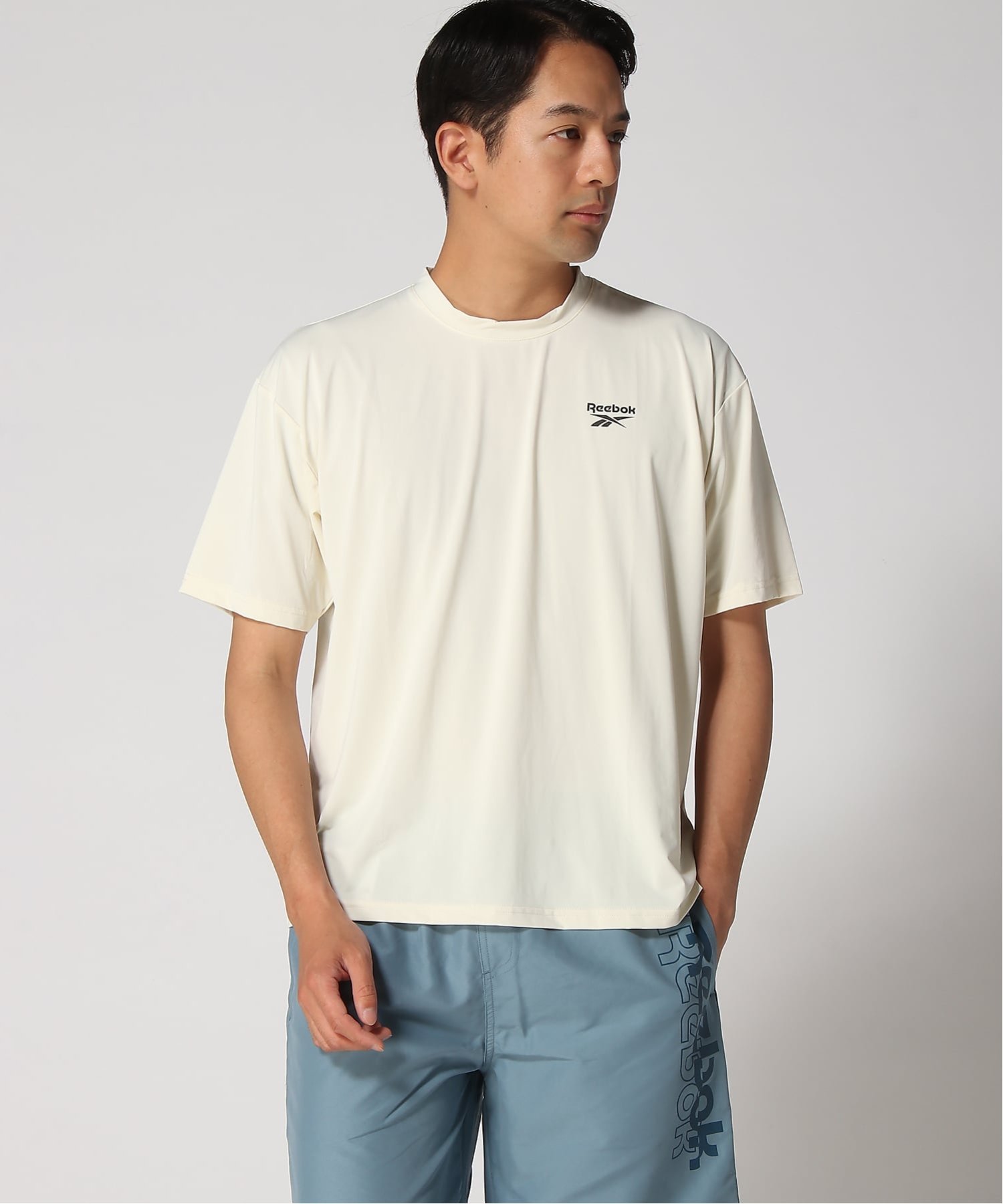 Reebok/(M)ラッシュT ニッキー トップス カットソー・Tシャツ ネイビー ホワイト グレー