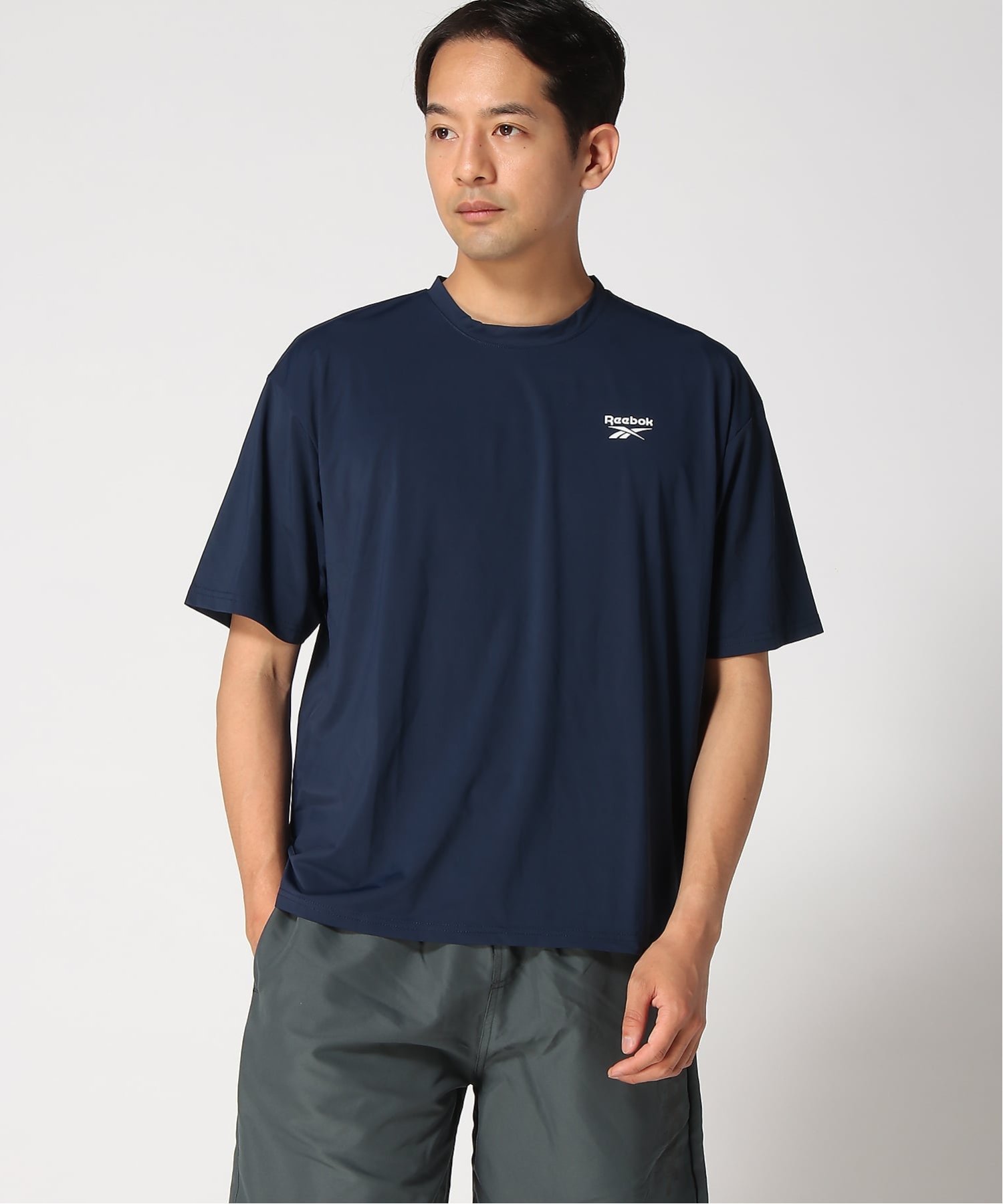 Reebok/(M)ラッシュT ニッキー トップス カットソー・Tシャツ ネイビー ホワイト グレー