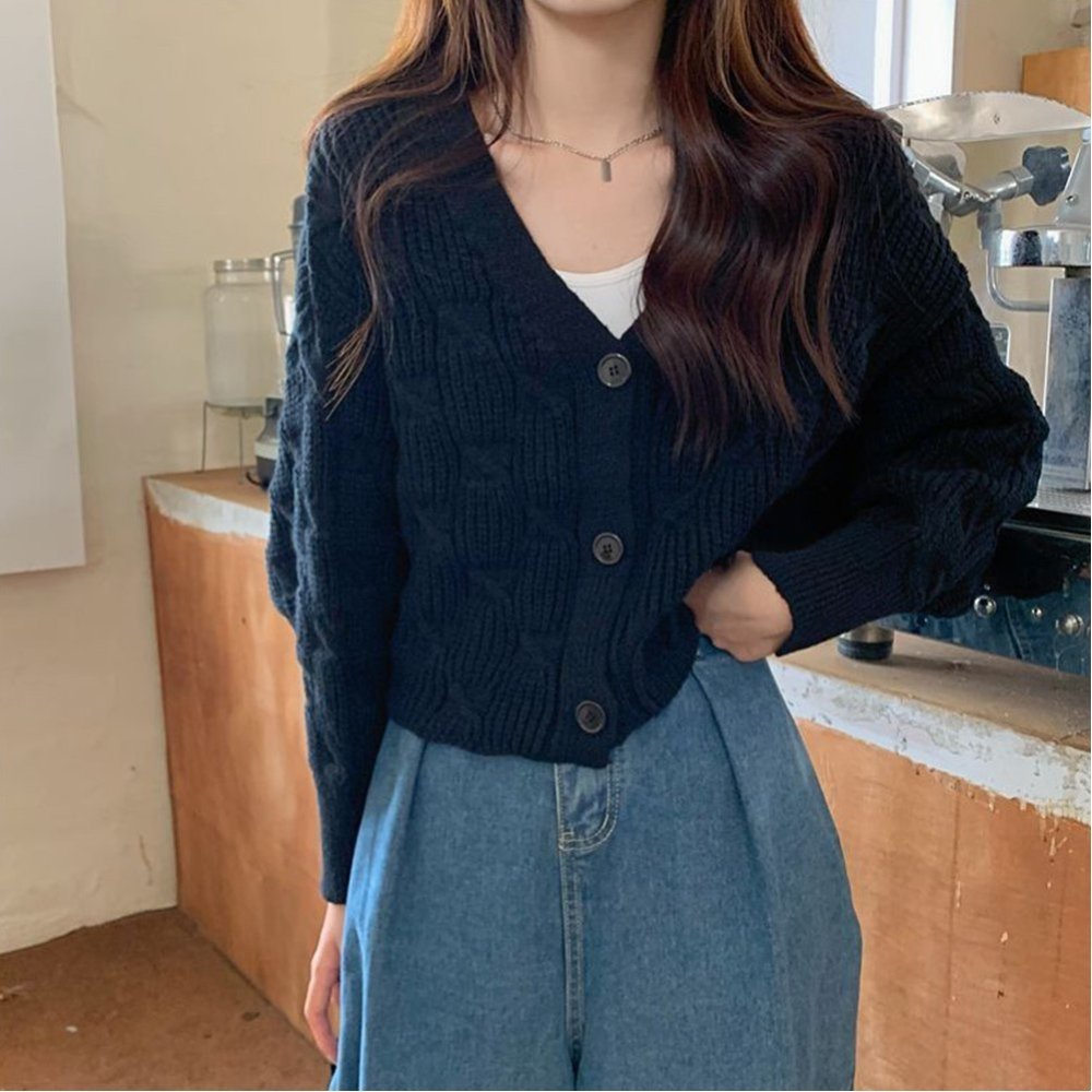 【SALE／30%OFF】Aimoon ケーブル編みニットカーディガンローゲージ ミニミニストア トップス カーディ..