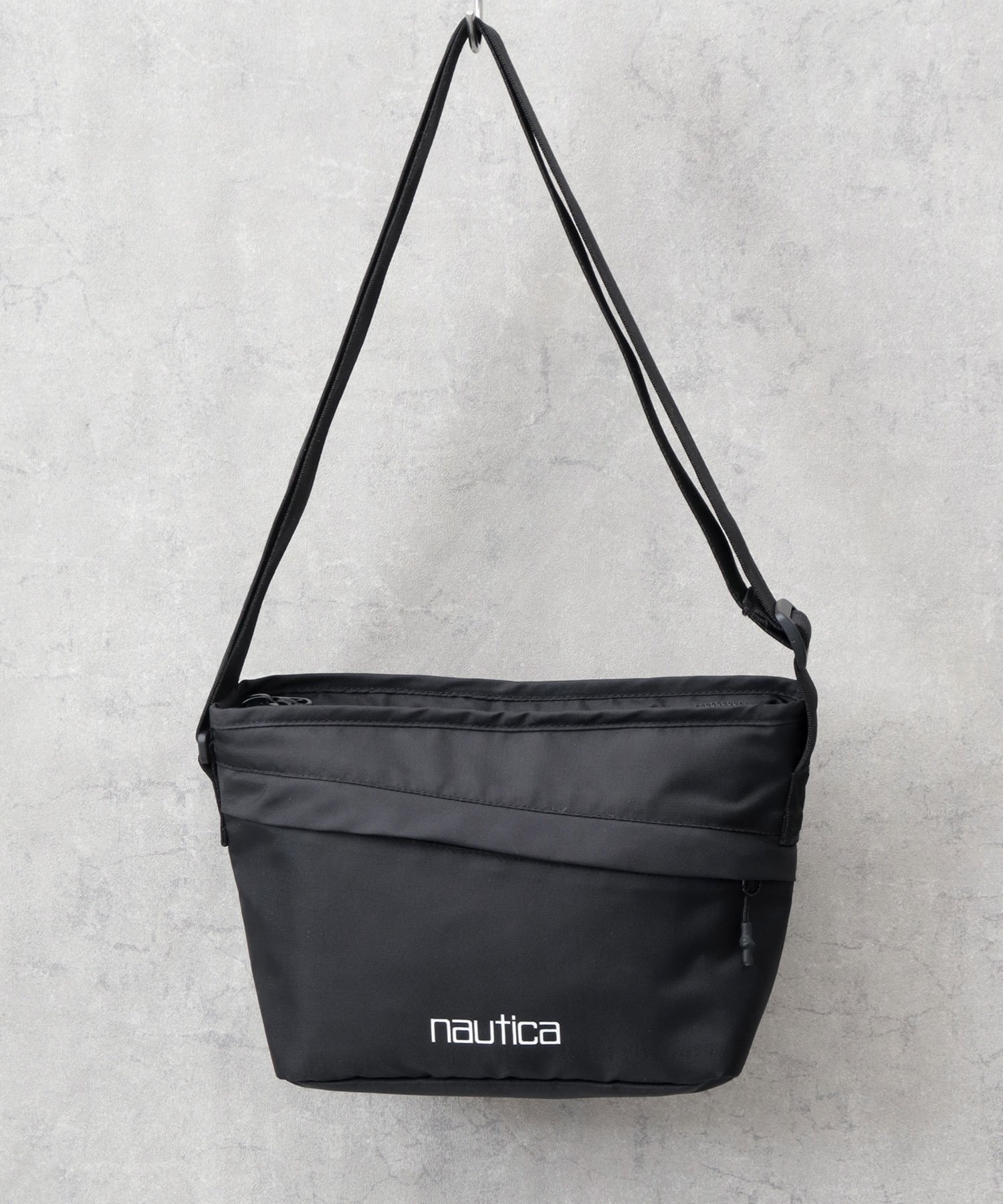 NAUTICA NAUTICA ノーティカ 横型ショルダーバッグ ミニショルダーバッグ 330D エー.エム.エス. バッグ ショルダーバッグ ブラック