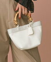 【SALE/30%OFF】23区 バンブーハンドル ミニ ショルダーバッグ ニジュウサンク バッグ ショルダーバッグ ブラック グレー ホワイト【送料無料】
