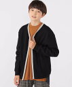 SHIPS KIDS SHIPS KIDS:140~160cm / ワッフル カーディガン シップス トップス カーディガン ブラック グレー【送料無料】
