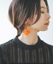 quaranciel quaranciel: カラー フラワー フープ ピアス シップス アクセサリー・腕時計 ピアス ブルー オレンジ