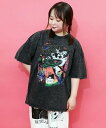 GSC WOMENS SELECT ScoLar/スカラー カオス柄ピグメントTEE (WOMENS) ゴースローキャラバン トップス カットソー・Tシャツ グレー【送料無料】