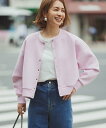 UNFILO L 【軽量/ストレッチ】BEAUTY FORM JERSEY スナップカーディガン アンフィーロ トップス カーディガン グレー ブラック ピンク ブルー ブラウン【送料無料】
