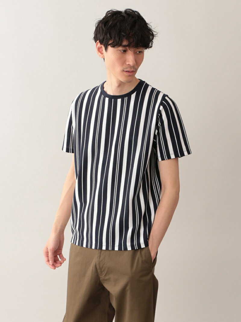 【SALE／28%OFF】MACKINTOSH PHILOSOPHY MEN サーフニットストライプMPクルーネック半袖Tシャツ マッキントッシュ フィロソフィー カットソー Tシャツ ネイビー グレー レッド ブルー【送料無料】