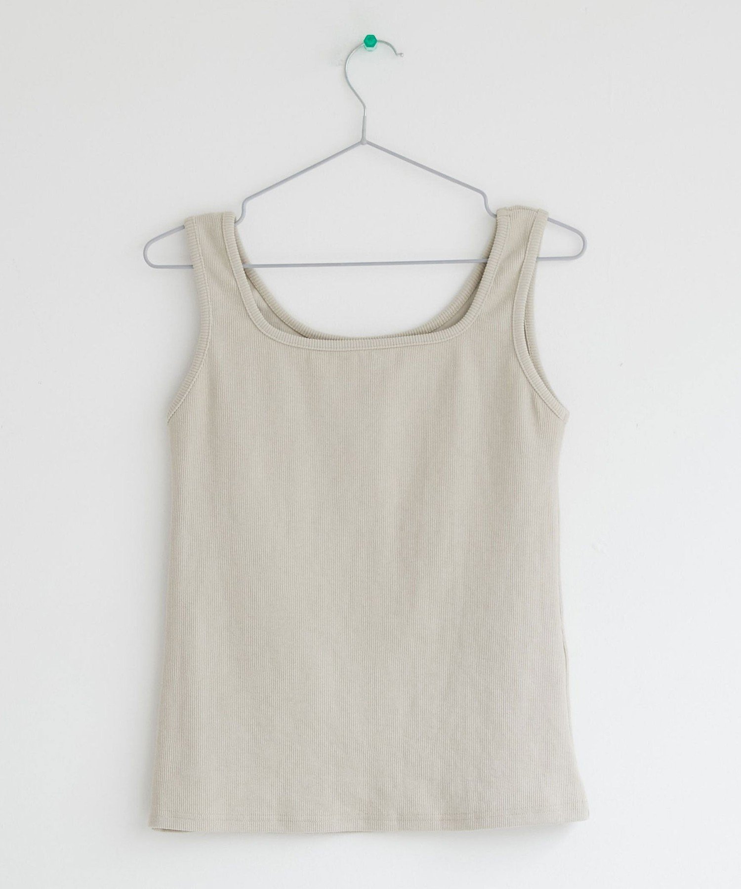 DOUX ARCHIVES 2wayリブタンクトップ ドゥアルシーヴ トップス ノースリーブ・タンクトップ グレー ホワイトのサムネイル