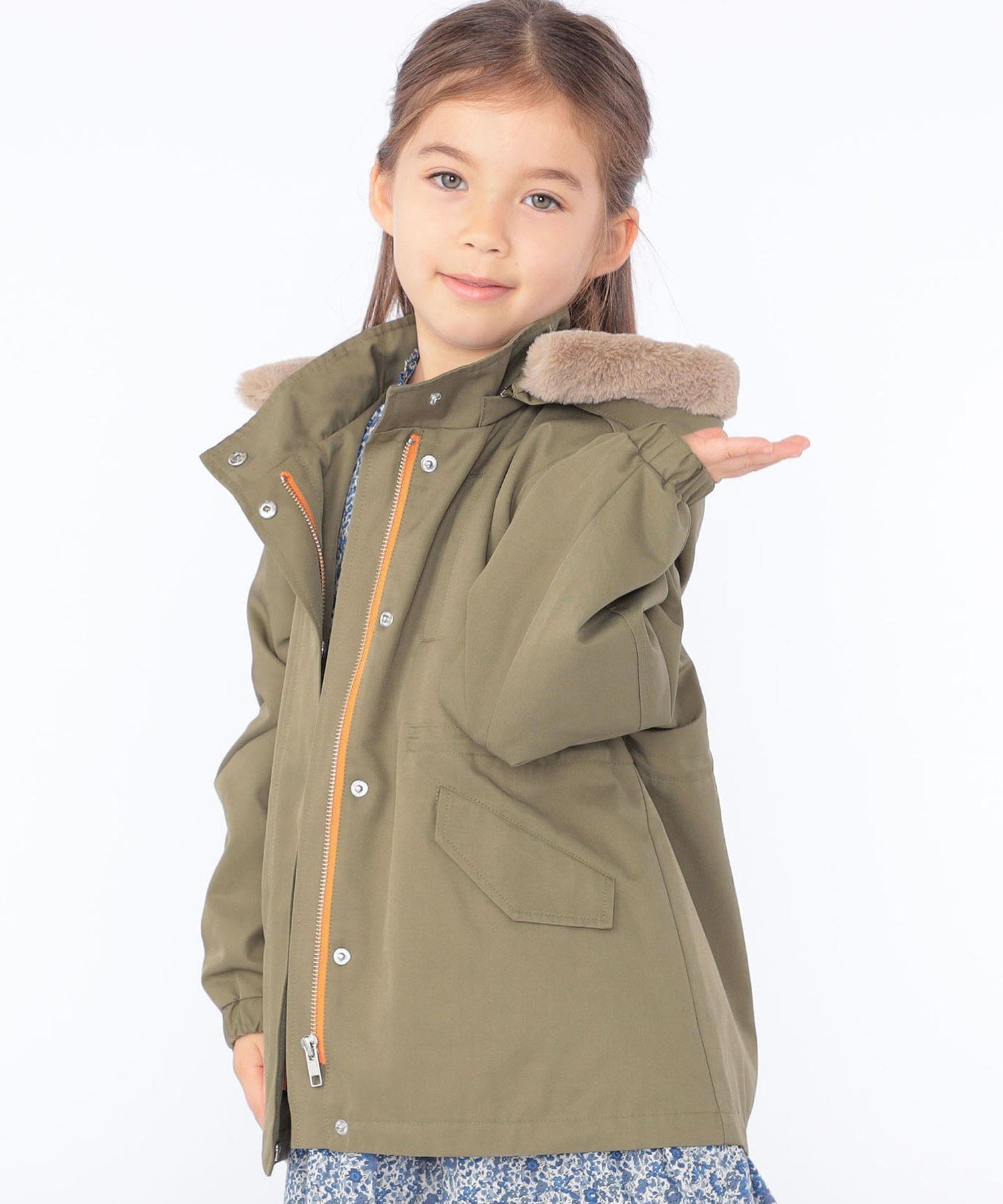 【SALE／40 OFF】SHIPS KIDS SHIPS KIDS:100~130cm /＜洗濯機可能＞ツイル モッズ コート シップス ジャケット アウター モッズコート グリーン【送料無料】